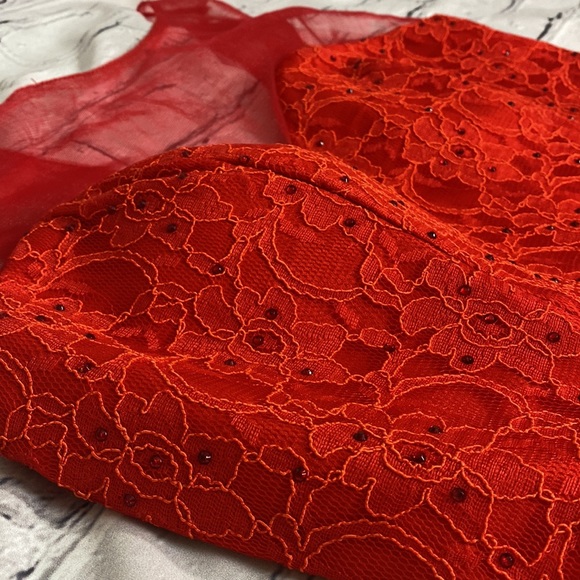 Hand Beaded Prom/Cocktail Silky Mini Dress XL - Picture 7 of 12